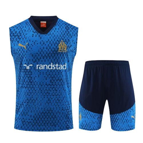 Olympique Marseille Soccer Vest Suit Blue 2023/24