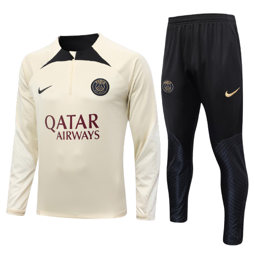 Kids Barcelona Soccer Sweater Tracksuit Apricot 2023/24