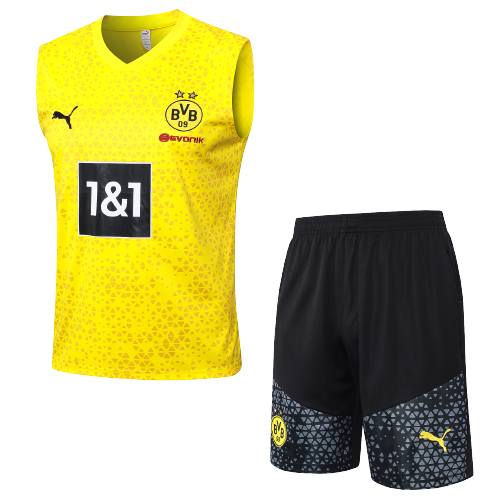 Dortmund Soccer Vest Suit Yellow 2023/24